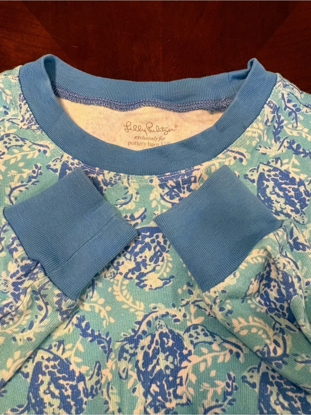 Lilly Pulitzer for Pottey Barn Kids Blue Tight Fit Pajama Set
